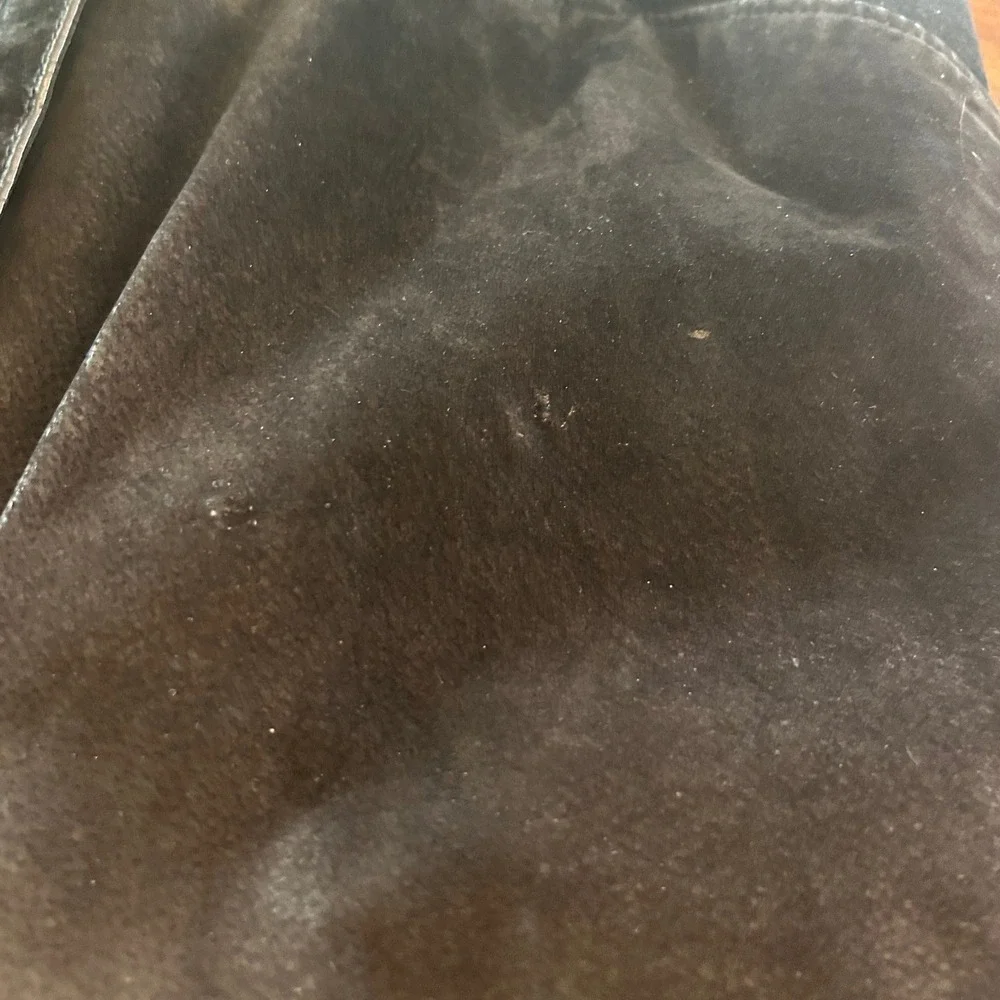 Vintage 90s Y2K Leather Black Jacket‎ PS Suede Shearling Edges Outerwear Winter